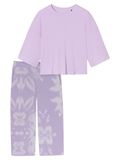SCHIESSER Pyjama 3/4 Dames Orchid Gestreept XXL