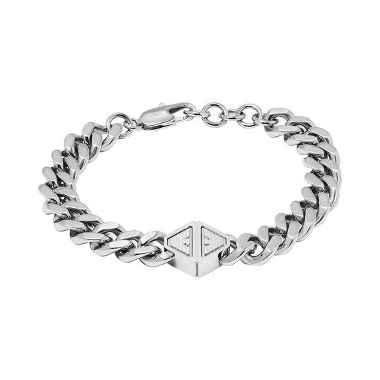 Emporio Armani EGS3132040 Heren Armband - Zilverkleurig