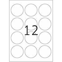 HERMA Special - Papier - mat - verwijderbare zelf-klevende laag - wit - 60 mm. rond 1200 etiket(ten) (100 vel(len) x 12 etiketten