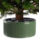 KADAX Kerstboomstandaard, van gerecycled kunststof, dennenboomstandaard voor een echte boom (boomhoogte tot 150 cm, groen)