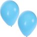 Bellatio Decorations ballonnen - 30x stuks - lichtblauw - 27 cm