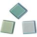 Rayher Acryl mozaïek, transparant 1x1cm, ca. 205stuks, SB-box 50g, lichte groene tinten, vierkant, kunststof stenen, kunststofmozaïek doorschijnend, 14540414, medium