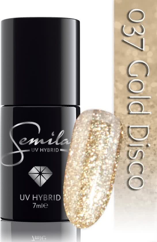 SEMILAC 037 UV Hybrid Gold Disco 7 ml