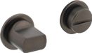 Intersteel Fermeture de WC avec rosace ronde minimaliste gris anthracite