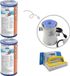 Bestway - Filtres Type IV adaptés à la pompe de filtration 58391 - 2 pièces & brosse de nettoyage WAYS