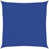 vidaXL Zonnezeil 160 g/m² vierkant 3x3 m HDPE blauw