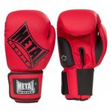 Metal Boxe Bokshandschoenen voor trainingen en wedstrijden, 10 oz, Rood