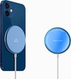 DrPhone MAG4 – Chargeur sans fil magnétique 15W – Chargeur rapide compatible avec iPhone avec MagSafe – Compact et puissant – Bleu