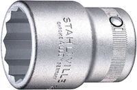 Stahlwille 55 A 1 11/16 05410067 Dubbel zeskant Dopsleutelinzetstuk 1 11/16 3/4 (20 mm)