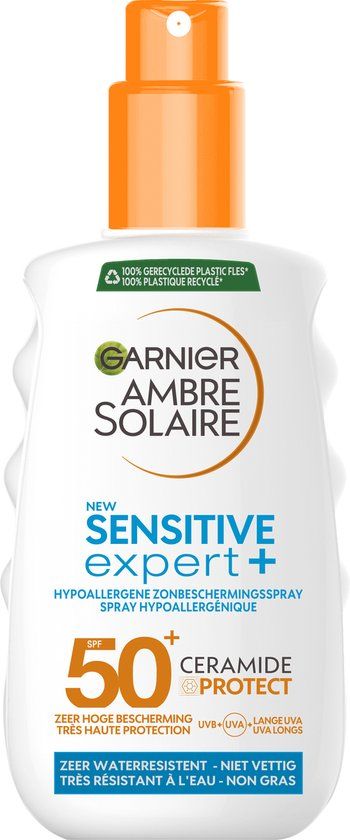 Garnier Ambre Solaire Sensitive Expert Zonnebrandspray SPF 50+ - 150ml