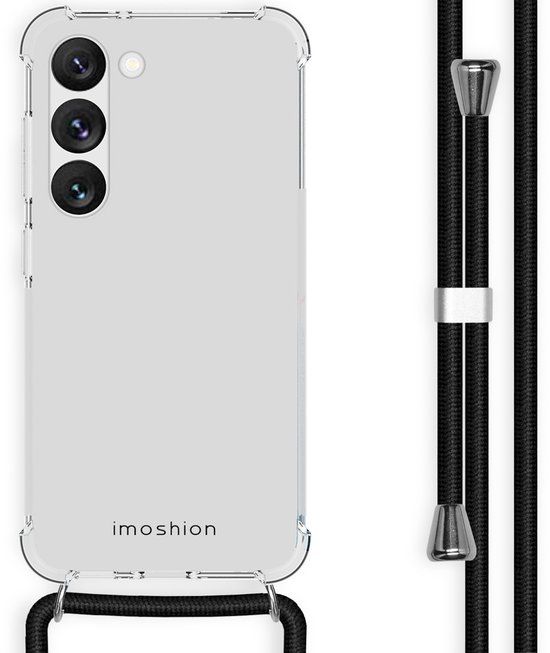 imoshion Hoesje - Geschikt voor Samsung Galaxy S23 - Backcover met koord - Zwart