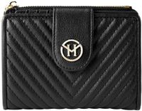 Victoria Hyde London Victoria Hyde "Rosi" - Portemonnee - Zwart - Echt leer - Dames - Overslagportemonnee