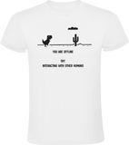 Sol's Heren T-shirt - gamer - sociaal - spel - dino - game - grappig - Wit - 4XL