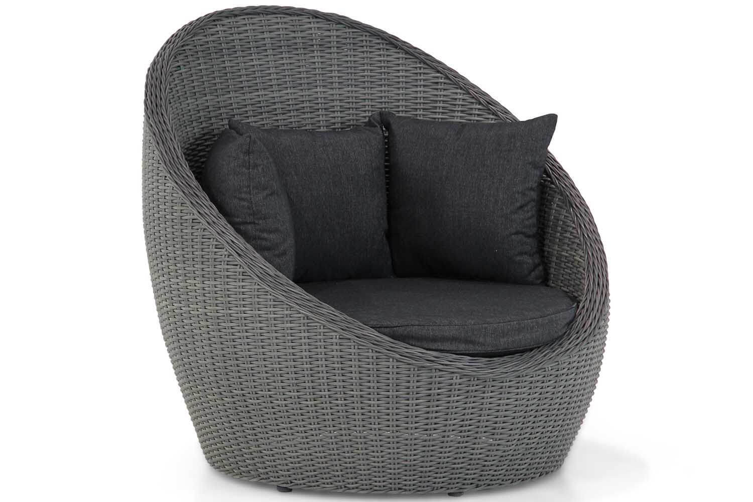 Garden Collections Cocoon lounge tuinstoel Off black