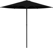 vidaXL Tuinparasol Rechthoekig 2,3 x 2,3 m Polyester Zwart
