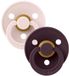 BiBs Colour Fopspeen - Rond - 2 Stuks - 6-18 Mnd - Pale Butter/Petal