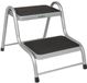 Brunner King Dubbel Opstapje - Grijs - Stalen Opstapje voor Camper & Caravan - Met Antisliprubber - 150 kg Draagkracht
