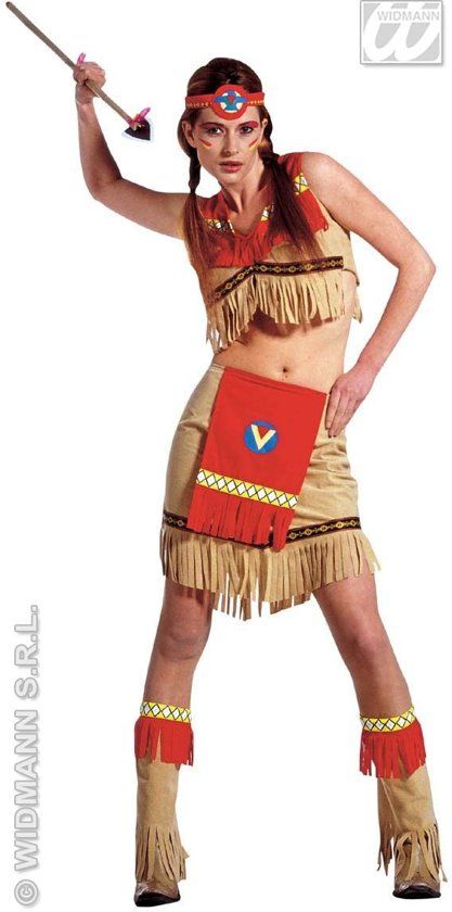 Widmann Indiaan Kostuum Indiaanse Ray Of Moonlight Fire Eyes Kostuum Vrouw Small Carnaval kostuum Verkleedkleding
