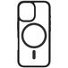BeHello BEHBAC00165 Coque pour iPhone 16 - MagSafe - Noir Transparent