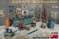 MiniArt Modelbouwpakket Militaire voertuigen - 35596 Garage Workshop Plastic - 1:35 - Modelbouw