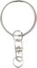 Artemio 10 sleutelhangers 25 mm zilver