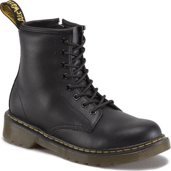 Dr. Martens - Delaney - Bottines met rits en veter - Meisjes - Maat 31 - Zwart;Zwarte - Black softy