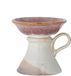 Bloomingville Bougeoir en grès rose Soreyah 14cm