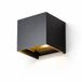 HLT LED Cube Thebe wandlamp - kubus 100x100x100mm - 2x3W - 3000K - grijs mat aluminium