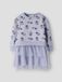 Name It robe sweat fille violet avec imprimé et détail tulle 110