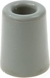 Merkloos Deurbuffer - rubber - grijs - 50 x 30 mm - deurstopper met schroef bevestiging