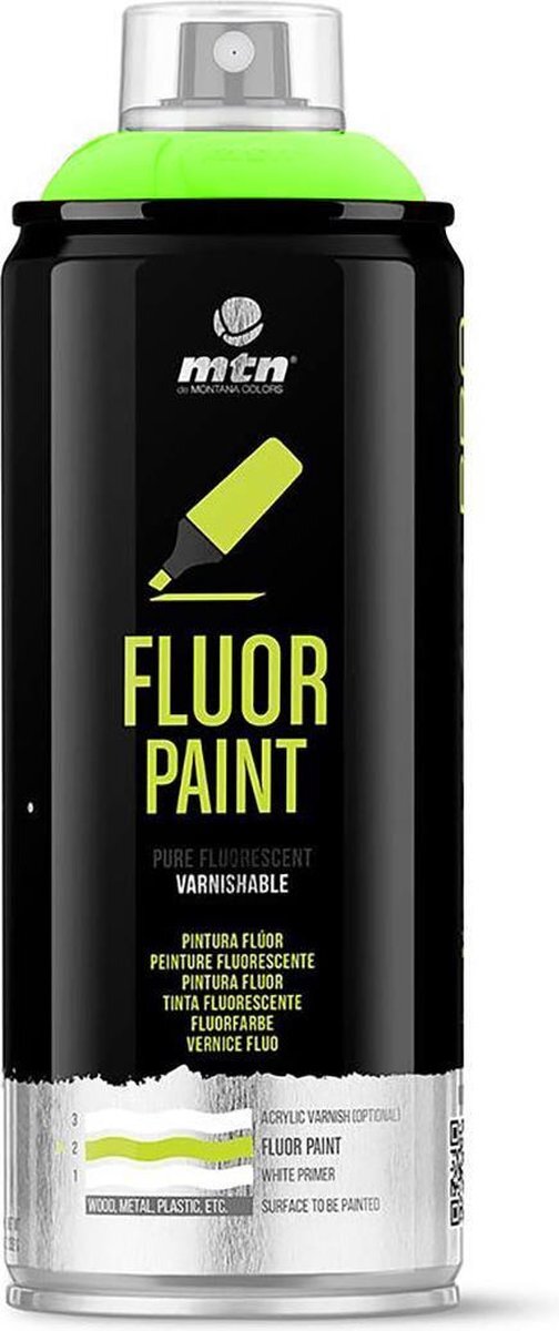 mtn Fluorescerende verf groen - 400ml