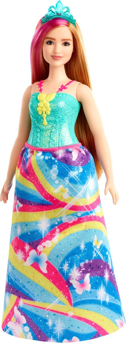 Barbie Dreamtopia Prinses - Blond/Roze haren - Curvy Barbiepop