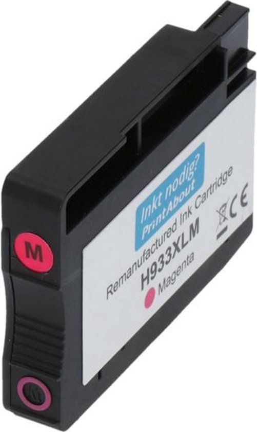 PrintAbout 933XL (CN055AE) Magenta Ink Cartridge - Compatible with HP - High Yield