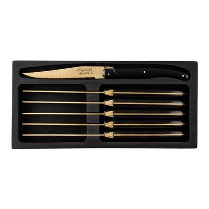 Laguiole Style de Vie Prestige Line steakmessenset 6-delig goud - 8720039620353