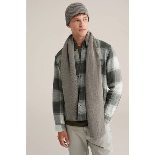 WE Fashion Muts + Sjaal Grijs