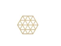 Zone Denmark Pannenonderzetter Triangles – Onderzetters Pannen – Hittebestendig tot 250°C – Vaatwasserbestendig – Siliconen – 16 × 14 × 0,9 cm – Warm Sand