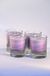 Palm Light Nuance kaars set van 4 in violet, hoogte ca. 6 cm.