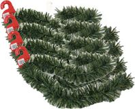 Ger Import Kerstslingers - 4 stuks - Glitter Groen - Folie Lametta - 180 x 12 cm