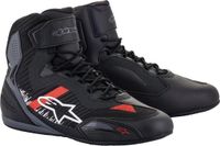 Alpinestars Faster-3 Rideknit Zwart Grijs Felrood Motorschoenen - Laars