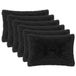 vidaXL - Kussensloop - 6 stuks - HEERLEN - Zwart - 50 x 70 cm - PV Fleece
