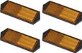 ProPlus Réflecteur - set van 4 - oranje - 104 x 40 mm