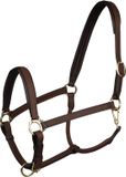 Horka Leren halster voor paarden Stockholm Bruin/Goud