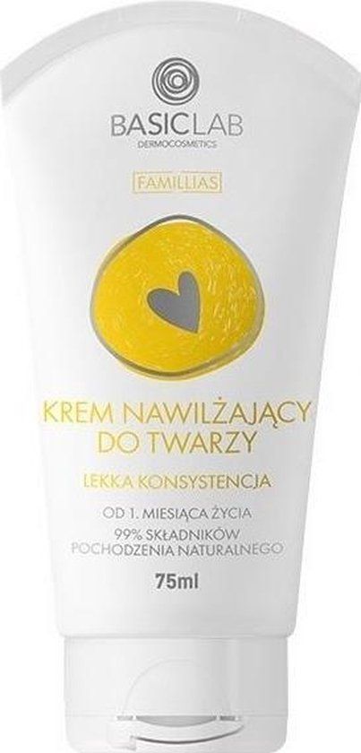 BasicLab Famillias Gezichtscrème moisturizer lichte textuur 75ml