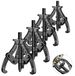 Solidchoice - Lot de 4 supports de fixation à 3 branches