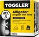 Toggler Alligatorplug Met Flens - 8 mm - 100 Stuks