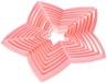 IBILI 798900 Uitsteekvormen, dennenboom, kunststof, roze, 21 x 24 x 2 cm, 10 stuks