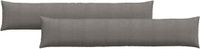 vidaXL - Zitkussens - 2 stuks - Lichtgrijs - 200 x 40 cm - Corduroy stof