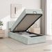Maison Exclusive Lit Ottoman exclusif avec matelas, couleur gris clair, 100 x 200 cm, revêtement en velours