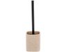 Tendance Toiletborstel - Travertin - met houder - polyresin steenafwerking - beige
