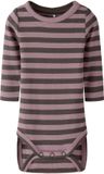 NAME IT bébé barboteuse rayée French Roast Coton/Modal/Élasthanne Taille 86